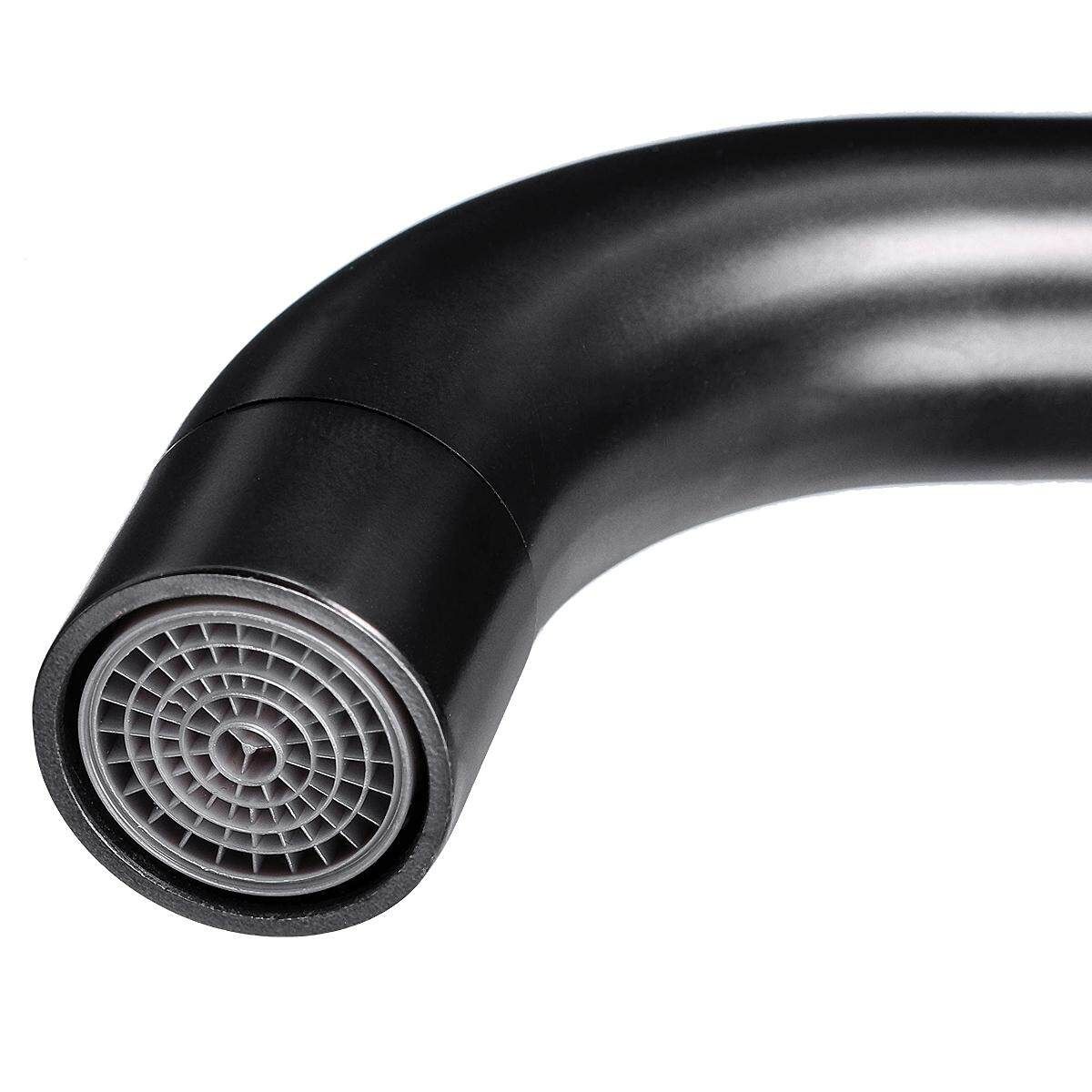 Brass Basin Faucet Wall Mounted Mixer Tap Faucet Matte Black