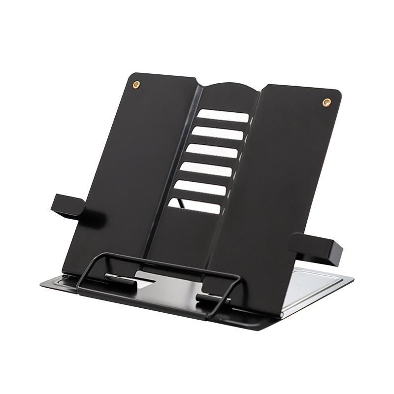 Desk Book Stand Adjustable Reading Rest Holder (Black)