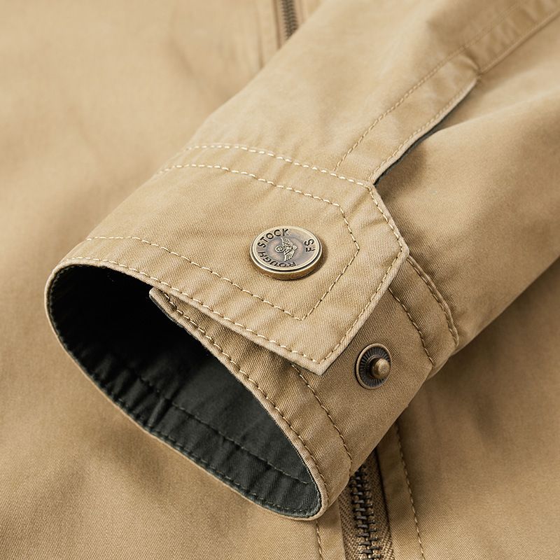 100% Cotton Reversible Wear Zipper Fashion Embriodery Bomber Man Jacket