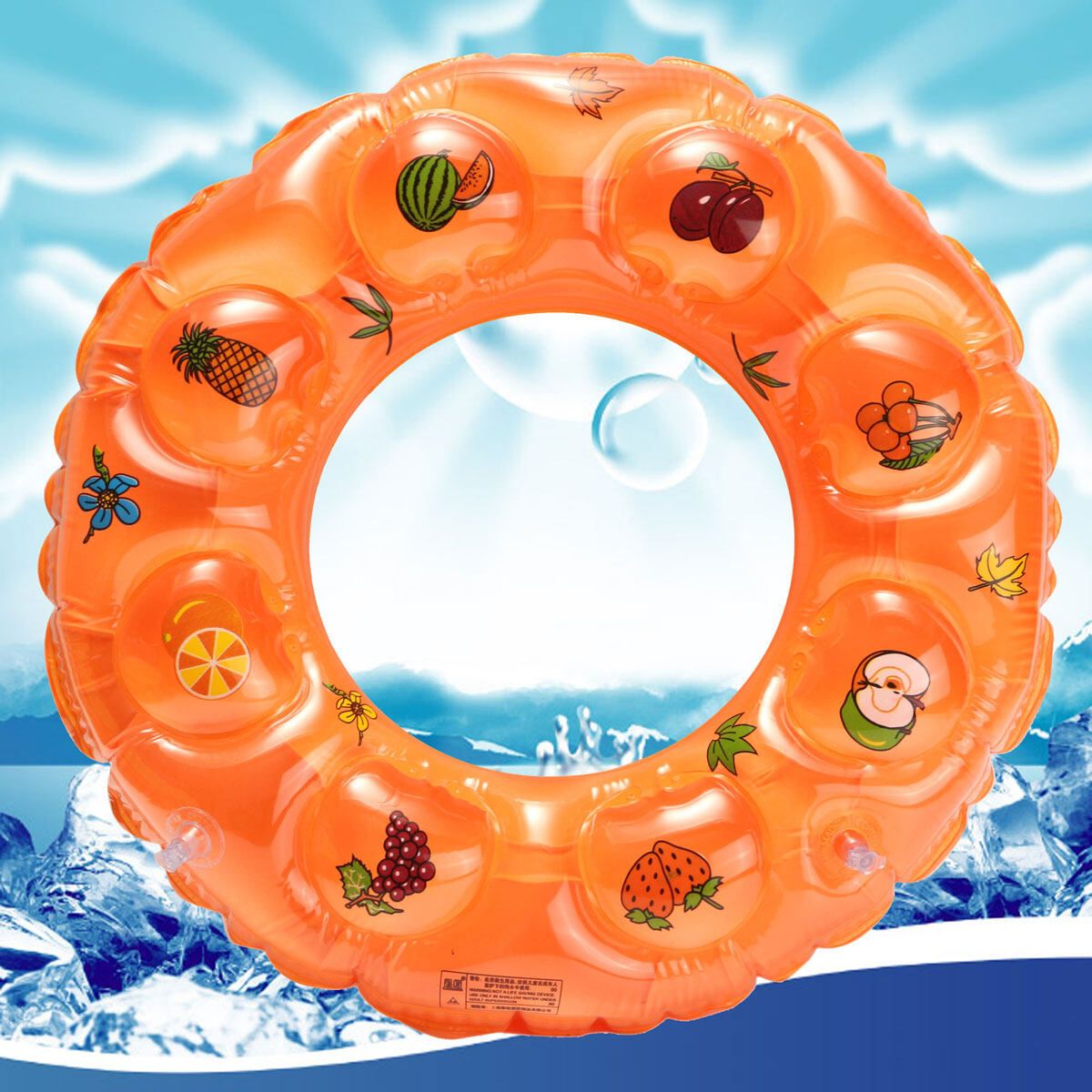 New Inflatable Floating Swim Ring Kids Children Toy For Summer Beach Swimming Yellow Yellow
