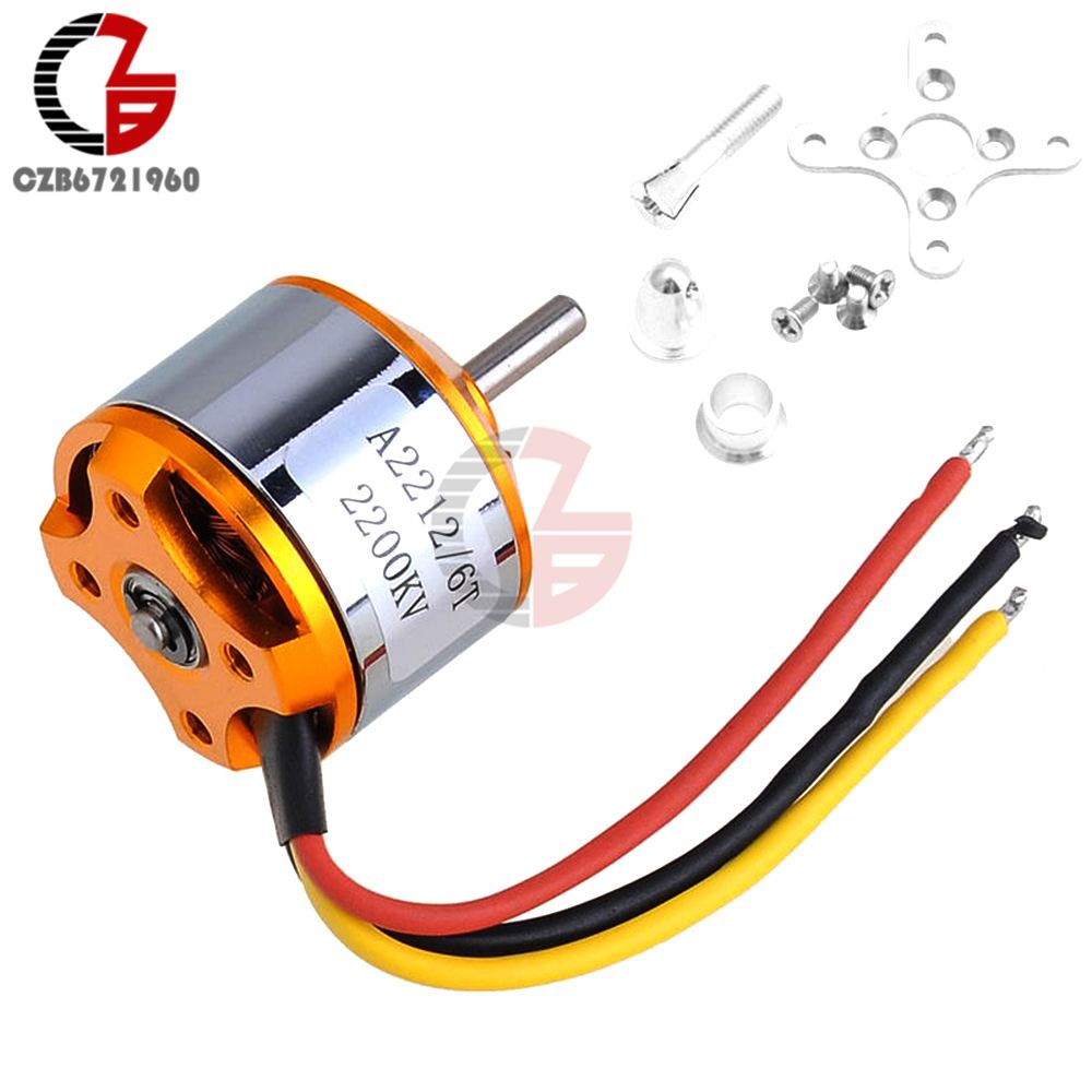 6T Motor A2212 For 2200KV Outrunner Motor DC RC Brushless