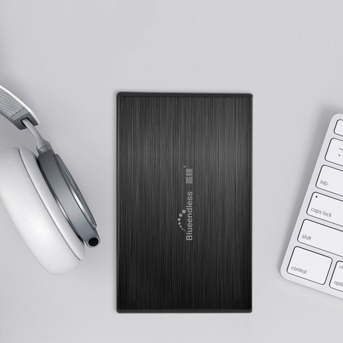 Blueendless 2.5" USB3.0 Ext L Hard Drive Disk High Speed HDD For Laptop P -black-2TB