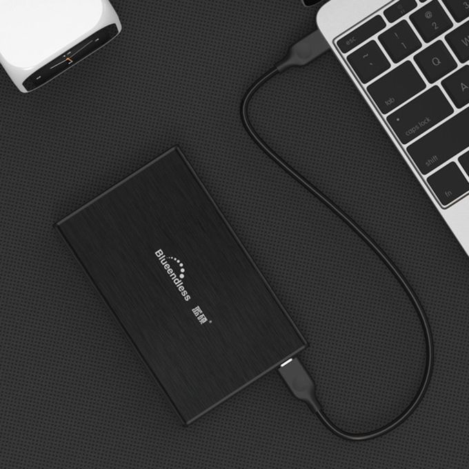 Blueendless 2.5" USB3.0 Ext L Hard Drive Disk High Speed HDD For Laptop P -black-2TB