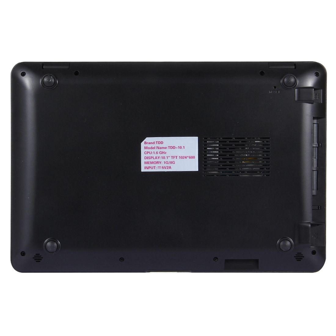 TDD-10.1 Netbook PC, 10.1 Inch, 1GB+8GB, Android 5.1 Allwinner A33  Quad Core 1.6GHz, BT, WiFi,  SD, RJ45(Black)