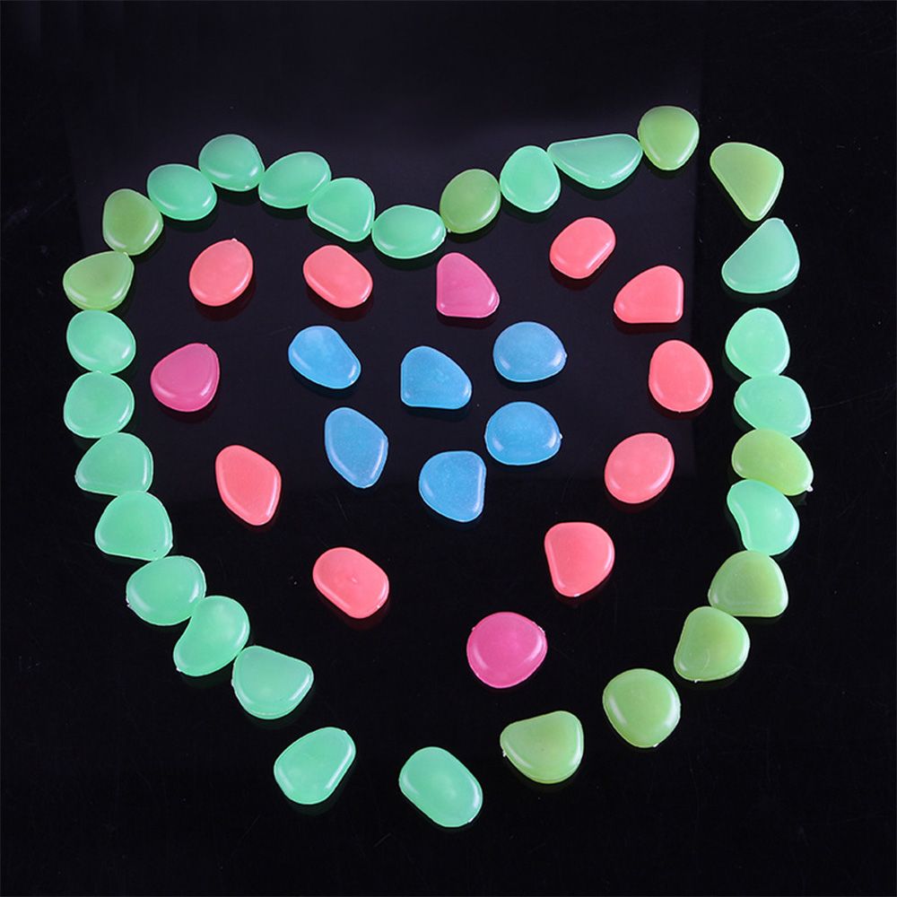 100PCS Glowing Stones For Decorations Fish Tank Aquarium