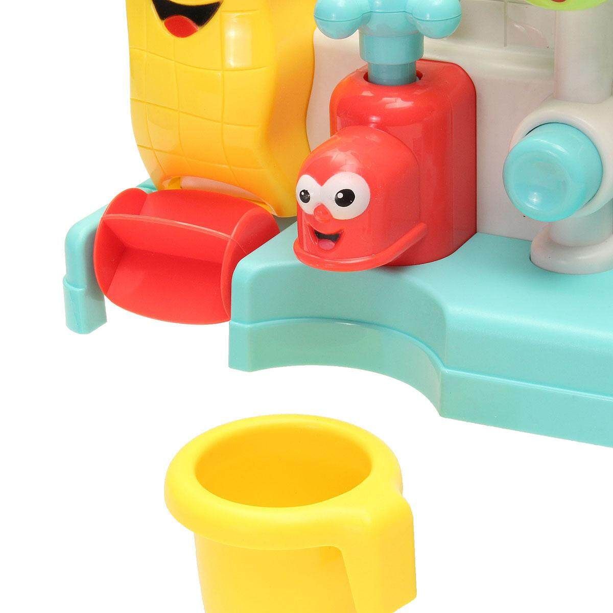 Newborn Baby Kids Bath Toys Set Water Taps Buttressed Spout Spray Shower Play