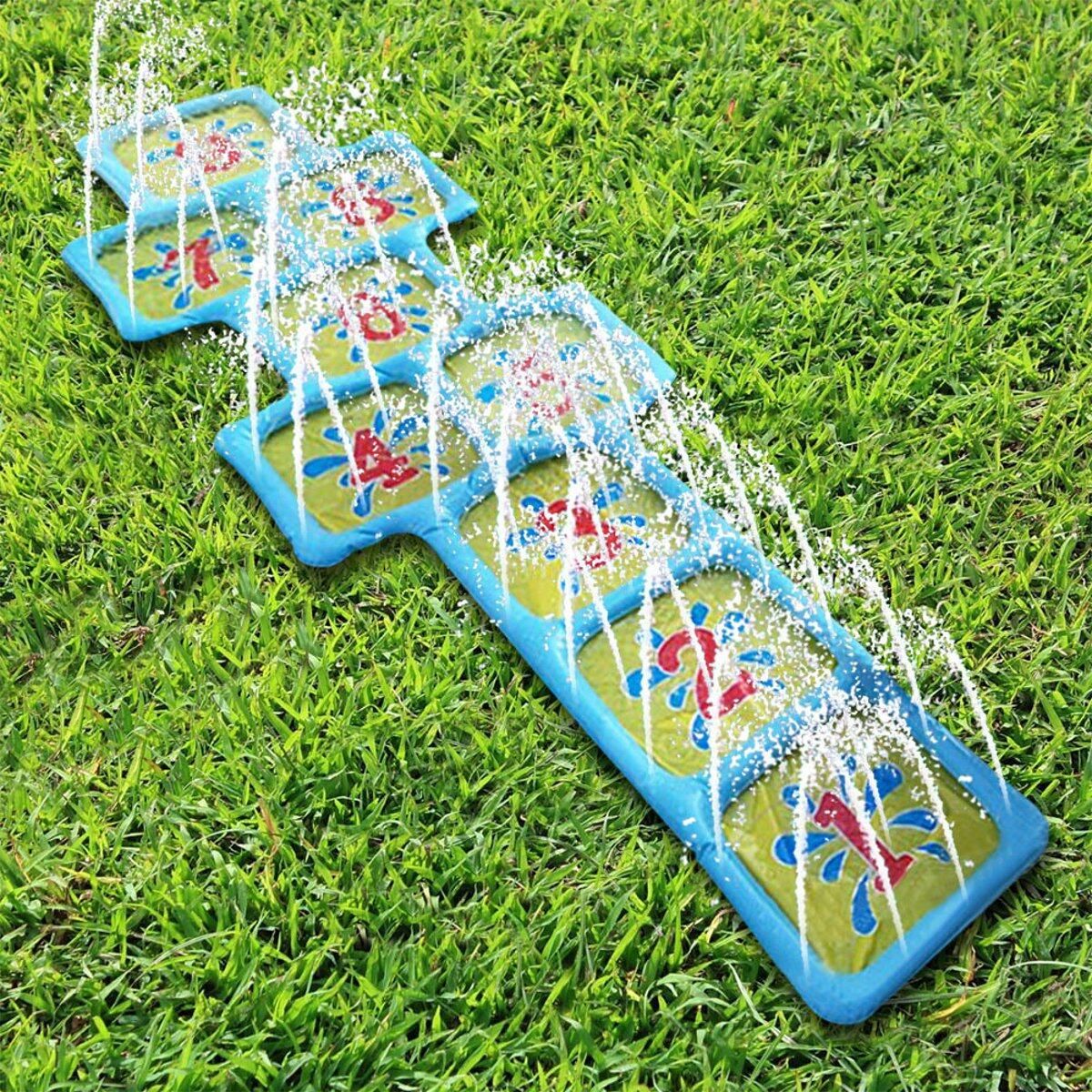 174x60cm Inflatable Spray Water Cushion Summer Kids Play Water Mat Lawn Games Pad Sprinkler Play Toys Outdoor Tub Swiming Pool