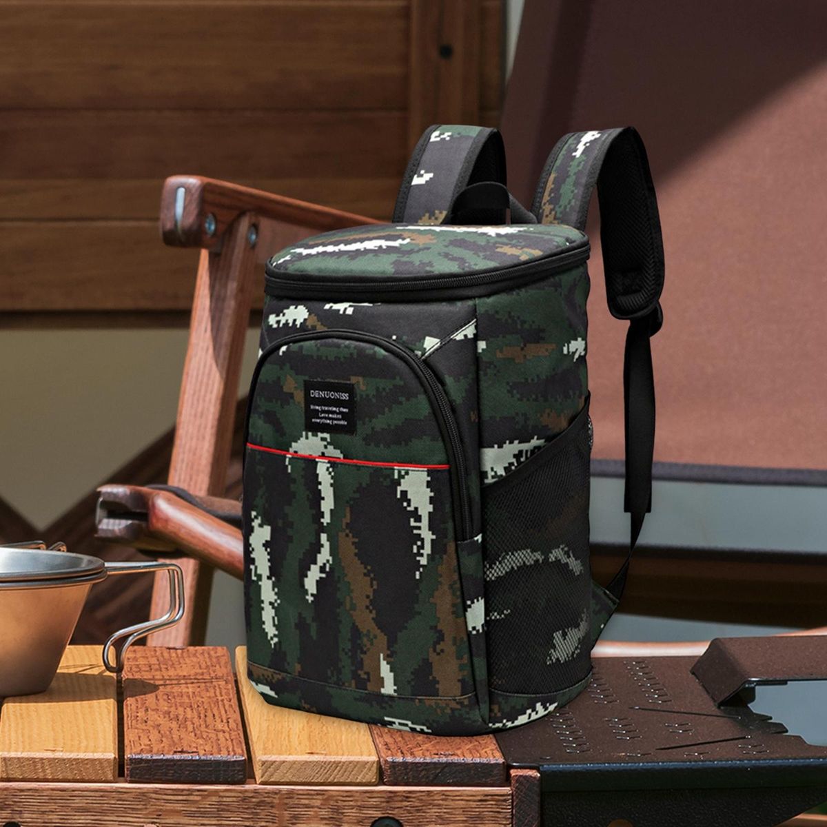 Backpack  Portable Drink Beverage Beers Bag Green