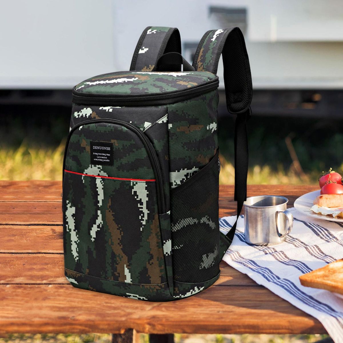 Backpack  Portable Drink Beverage Beers Bag Green