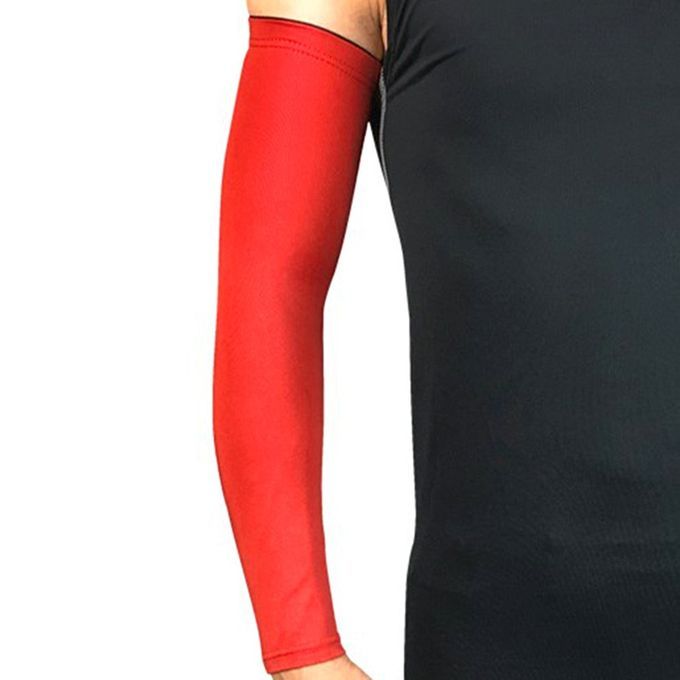 Armband Elbow Su Ort Basketball Arm Sleeve Breathable Sport Elbow Pad-red-XL