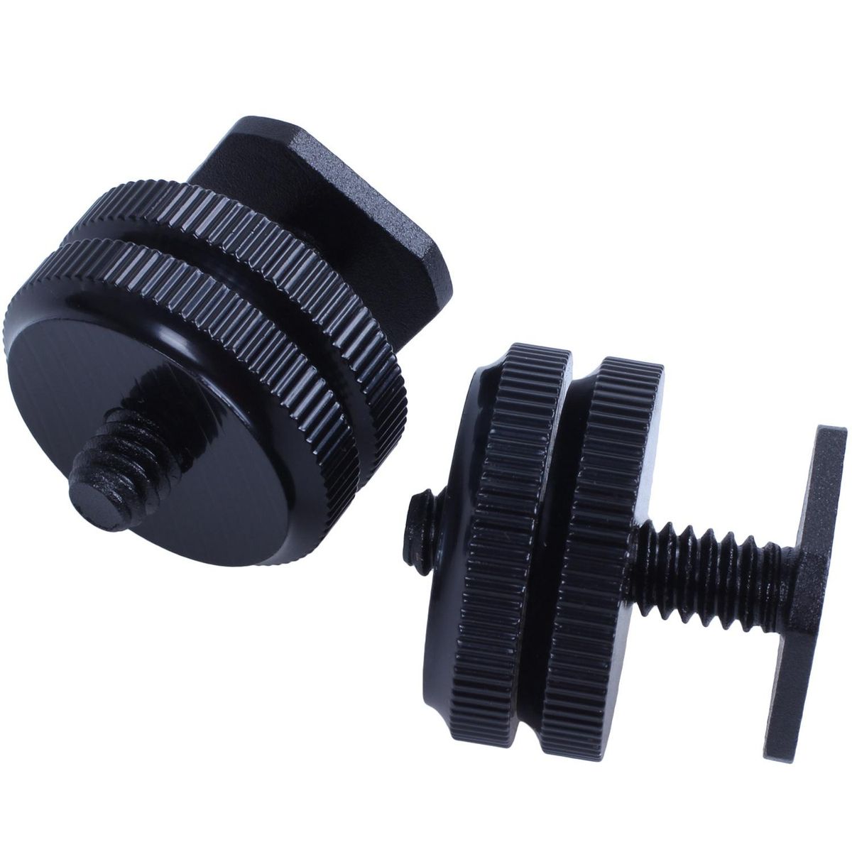 2X Durable Pro 1/4inch Mount Adapter for Tripod Screw to Flash Hot Shoe