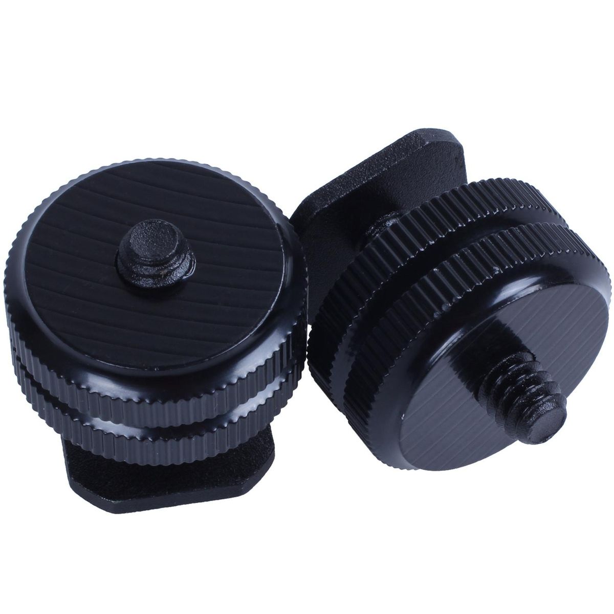 2X Durable Pro 1/4inch Mount Adapter for Tripod Screw to Flash Hot Shoe