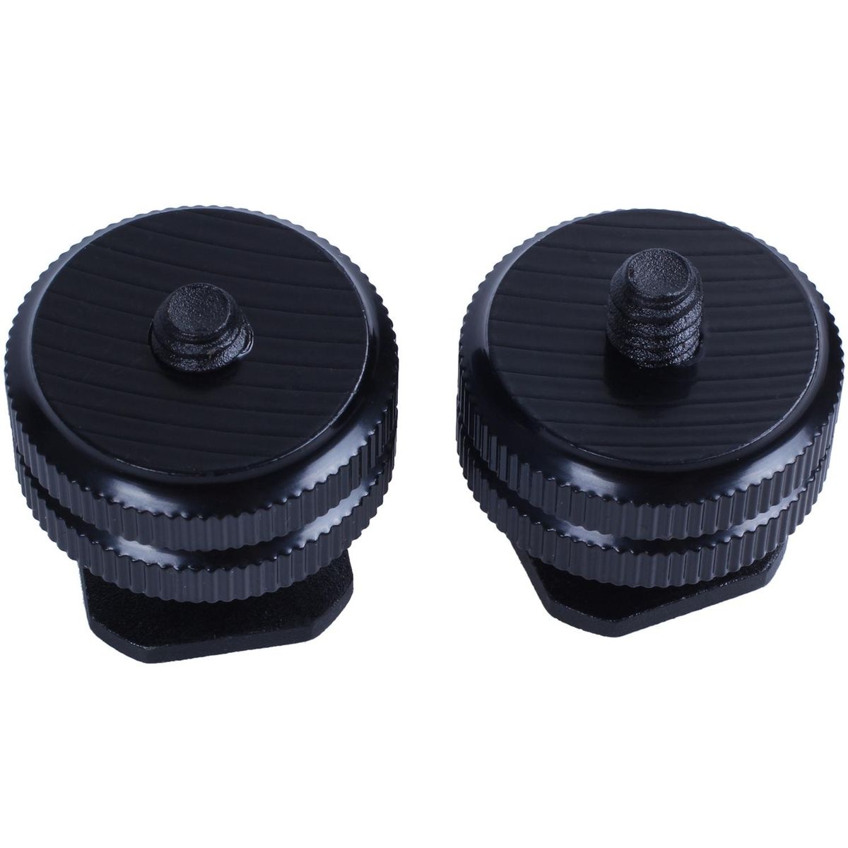 2X Durable Pro 1/4inch Mount Adapter for Tripod Screw to Flash Hot Shoe