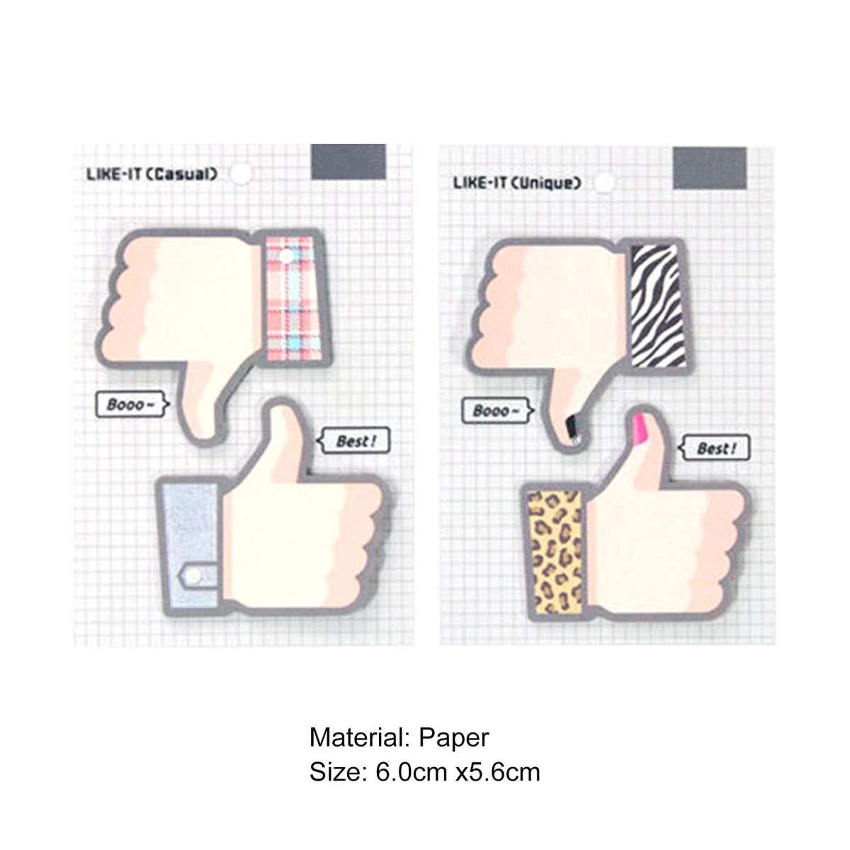 40 Sheets Sticky Note Pad Thumbs Up Series Sticky Note Pad Multicolor