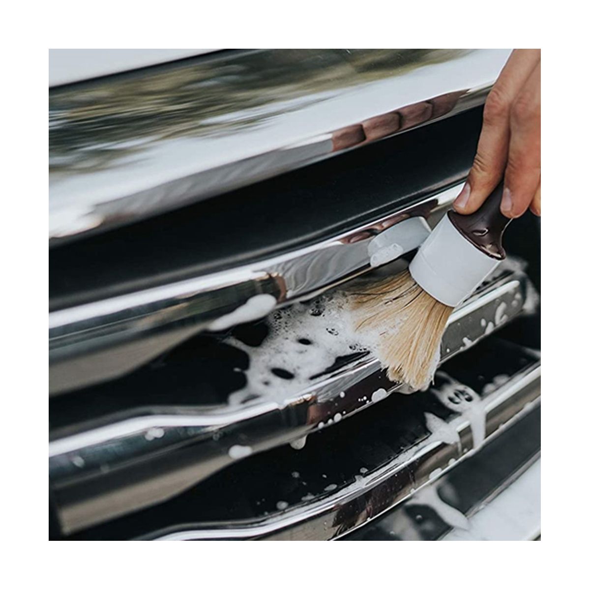 Car Exterior Interior Detail Brush 5Pcs Hair Bristle Brushes for Car Cleaning Auto Detail Tools Dashboard Cleaning Brush