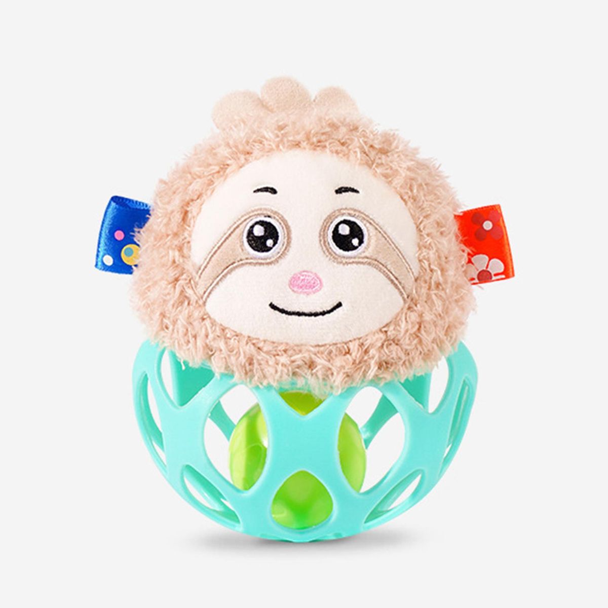 Animal Ball Toy Children Catch Ball Soft Grasping Toy Green