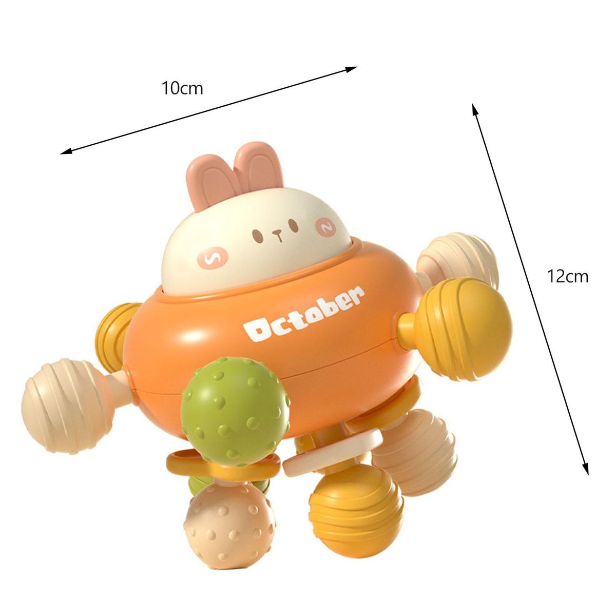 Baby Rattle Soft Teether Sensory Training Toy