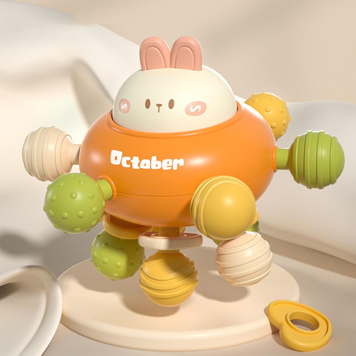 Baby Rattle Soft Teether Sensory Training Toy