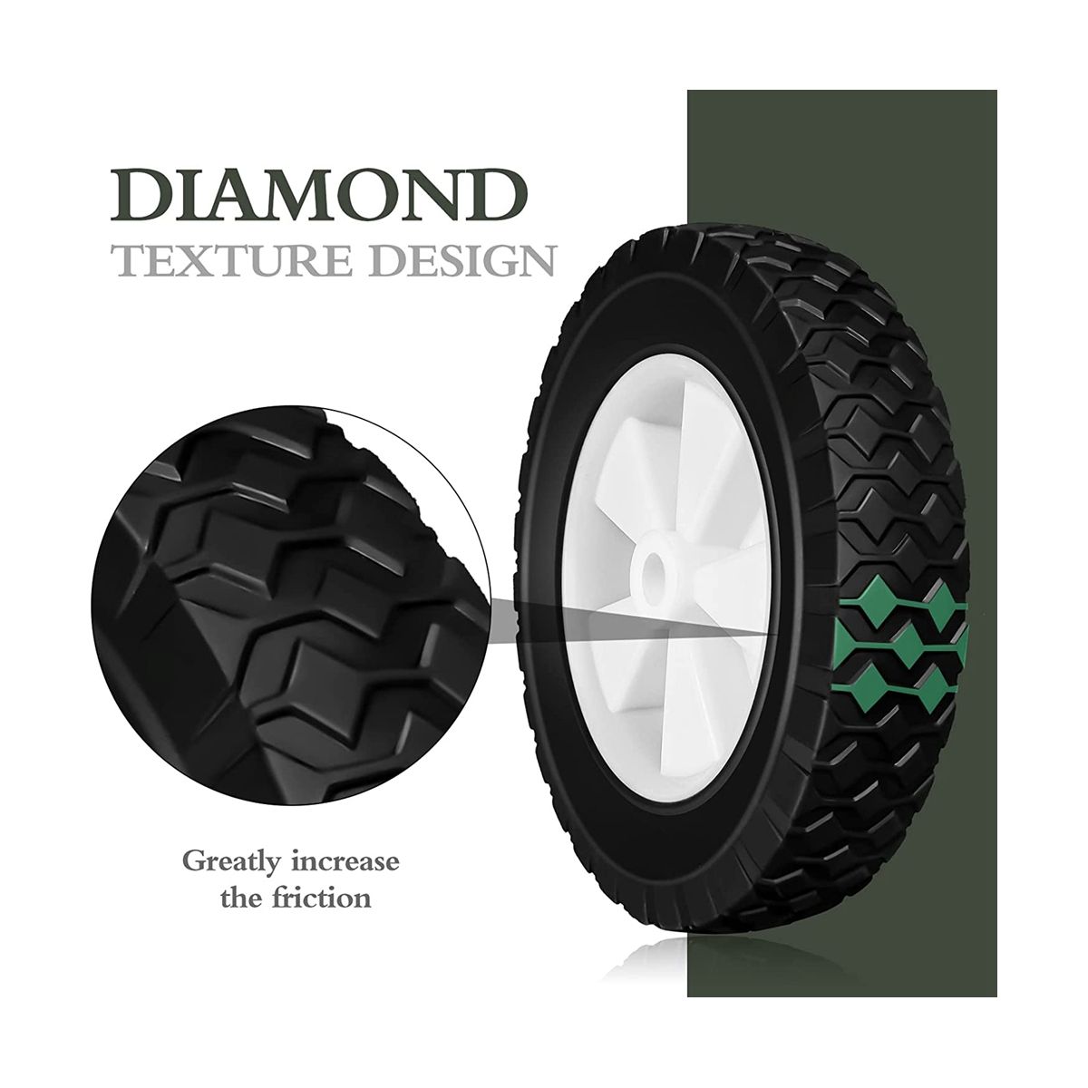 8 Inch Wheels Replacement for 72-108, Wagon L