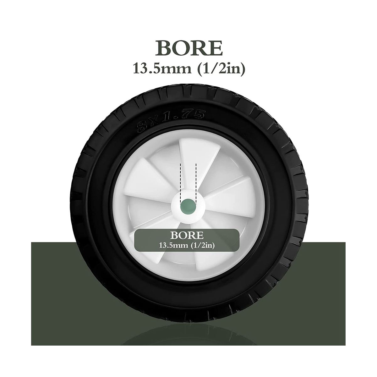 8 Inch Wheels Replacement for 72-108, Wagon L