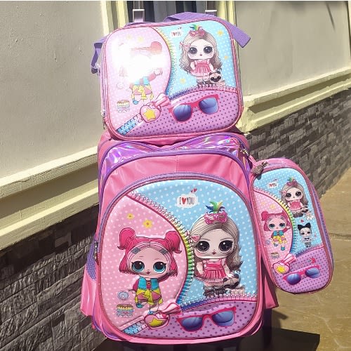 3in1 Lori Rock Trolley Backpack For Kids