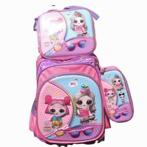 3in1 Lori Rock Trolley Backpack For Kids