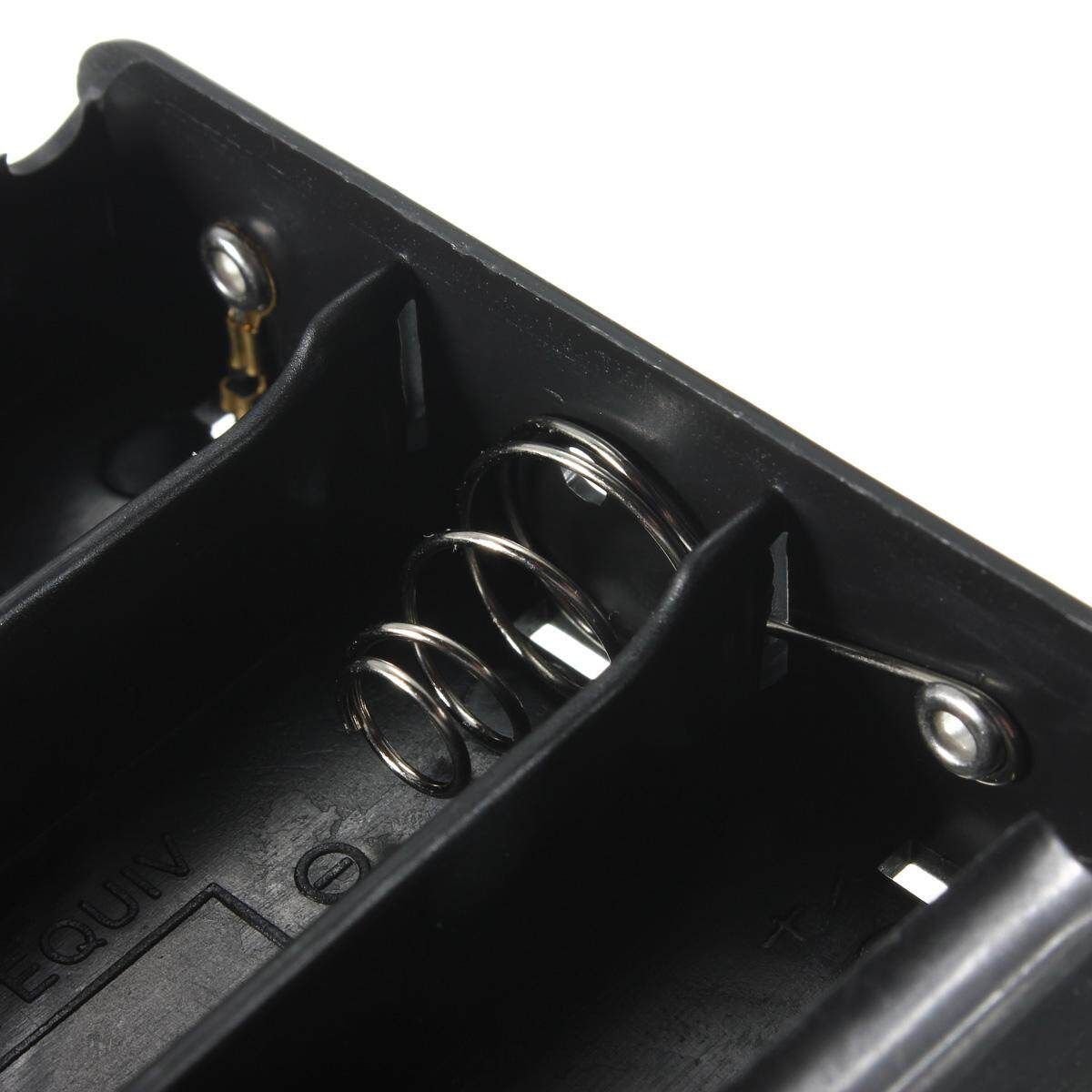 Schwarz Kunststoff 2-Slot 2 X 3.7V 18650 Batteriehalter Box Container 2 Stucke
