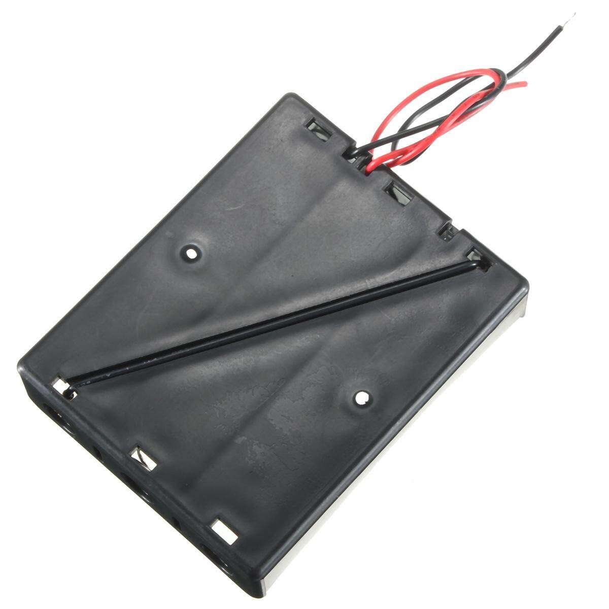 Schwarz Kunststoff 2-Slot 2 X 3.7V 18650 Batteriehalter Box Container 2 Stucke