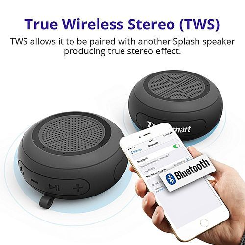 Tronsmart Element Splash IP67 Waterproof Portable Bluetooth Speaker With TWS For IOS Android Smartphones-Black HT-S
