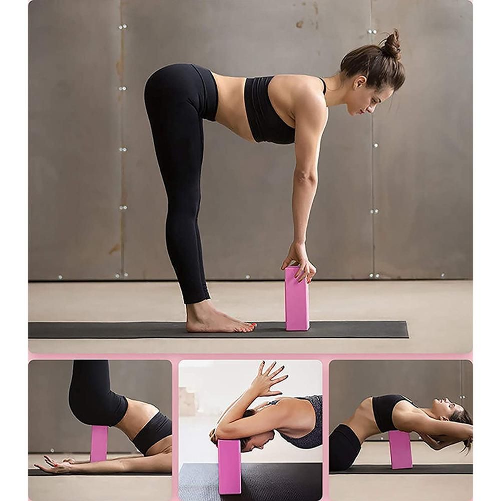 2 Pack Yoga Blocks High Density Brick Soft Non-Slip