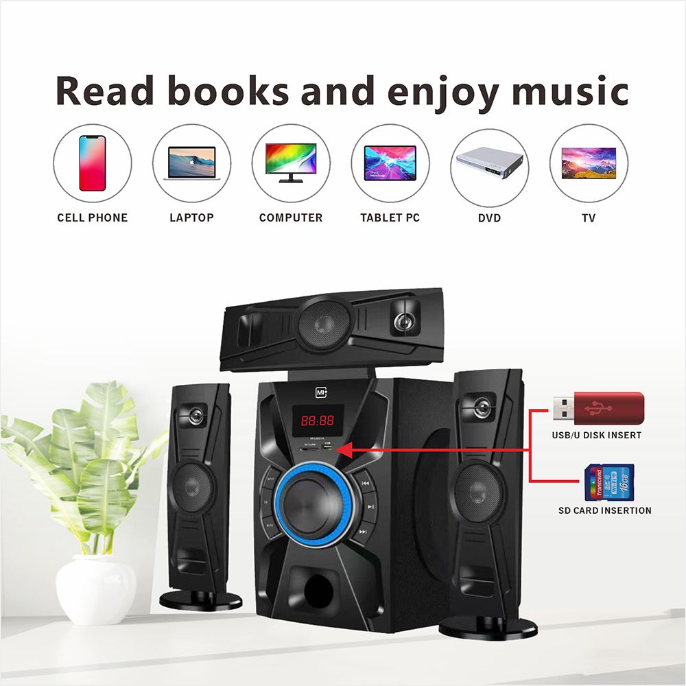 MIL601A 65Watts Bluetooth Multimedia Speakers Home Theater