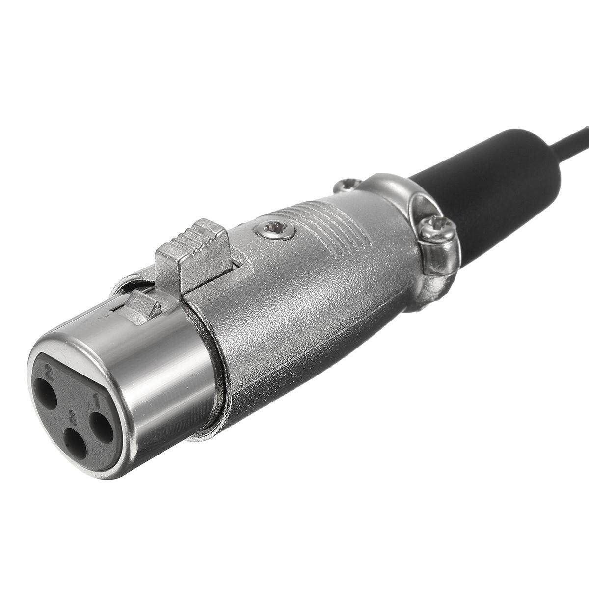 1/4'' 6.35mm Male TRS To Dual XLR Female Guitar Speaker Audio Splitter Y Cable