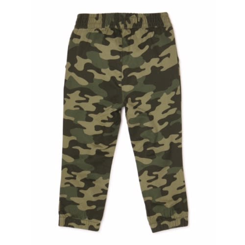 Toddler Boys Solid Woven Joggers - Camo