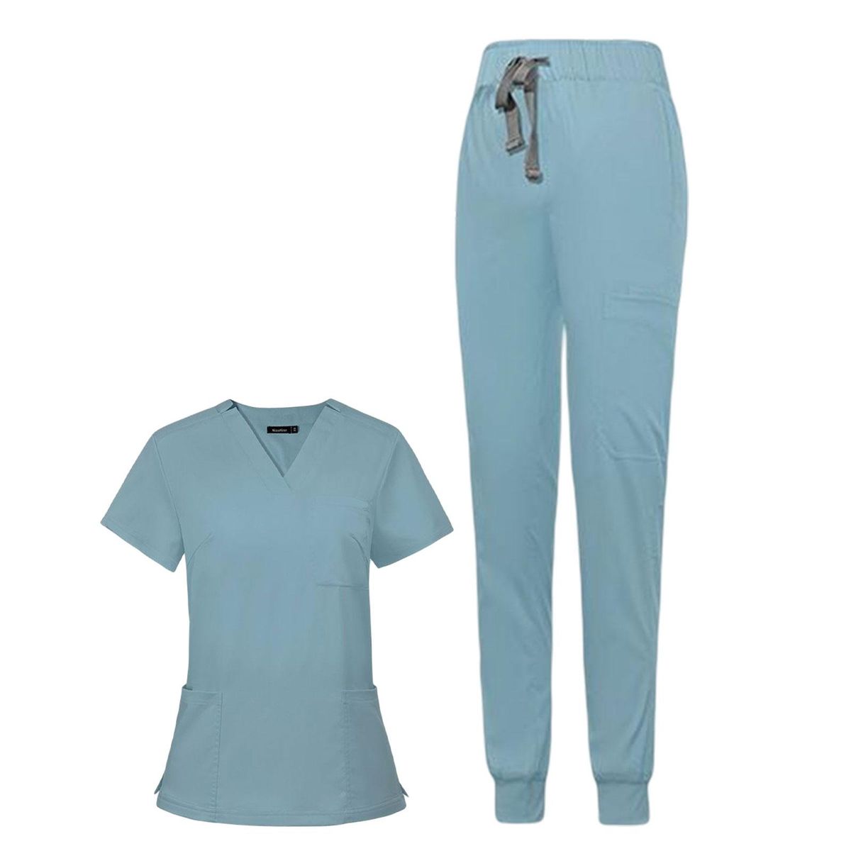 Women Scrubs Nurse Accessories  S Light Blue