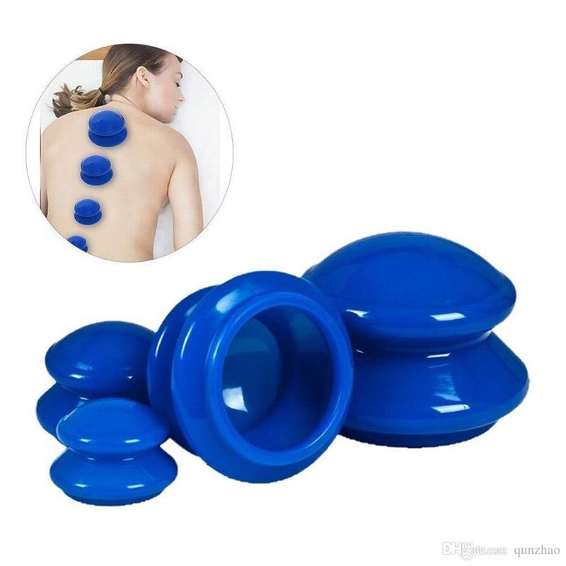 4 Anti Vacuum Absorber Massage Cupping Cupping Moisture Body Vacuum 4Pcs Silicone Cupping Sizes Cellulite Cup Set Cup Therapy