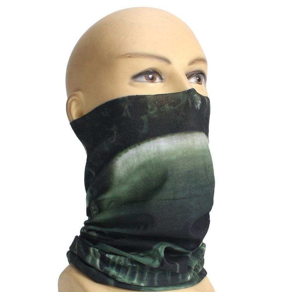New Multi Use Scarf Snood Neck Head Wear Bandanas Tube Snood Cap Warmer Hot Black