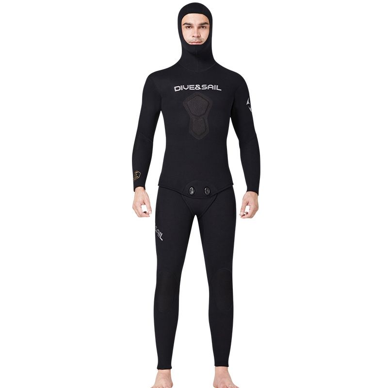 1.5mm Split Long Sleeves Hooded Diving Suit