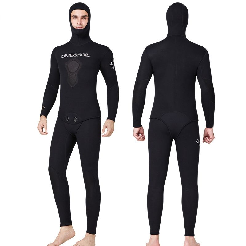 1.5mm Split Long Sleeves Hooded Diving Suit