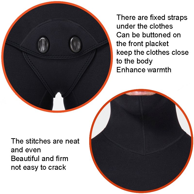 1.5mm Split Long Sleeves Hooded Diving Suit