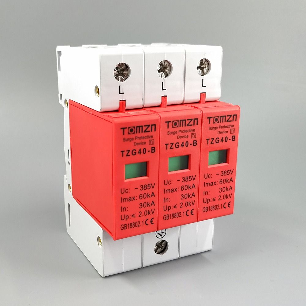 Protector AC B 3P 30KA~60KA ~385V SPD Surge House