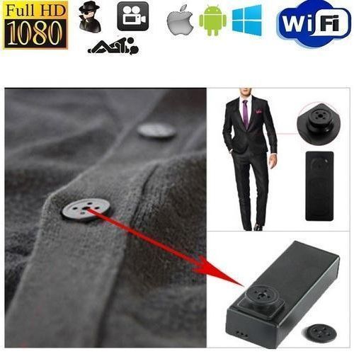 Wearable Mini Hidden Button Shirt Spy Camera
