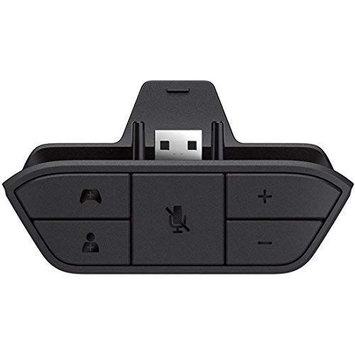 Stereo Headphone Adapter With Controller Handle Sound Enhancer For X-box One-black