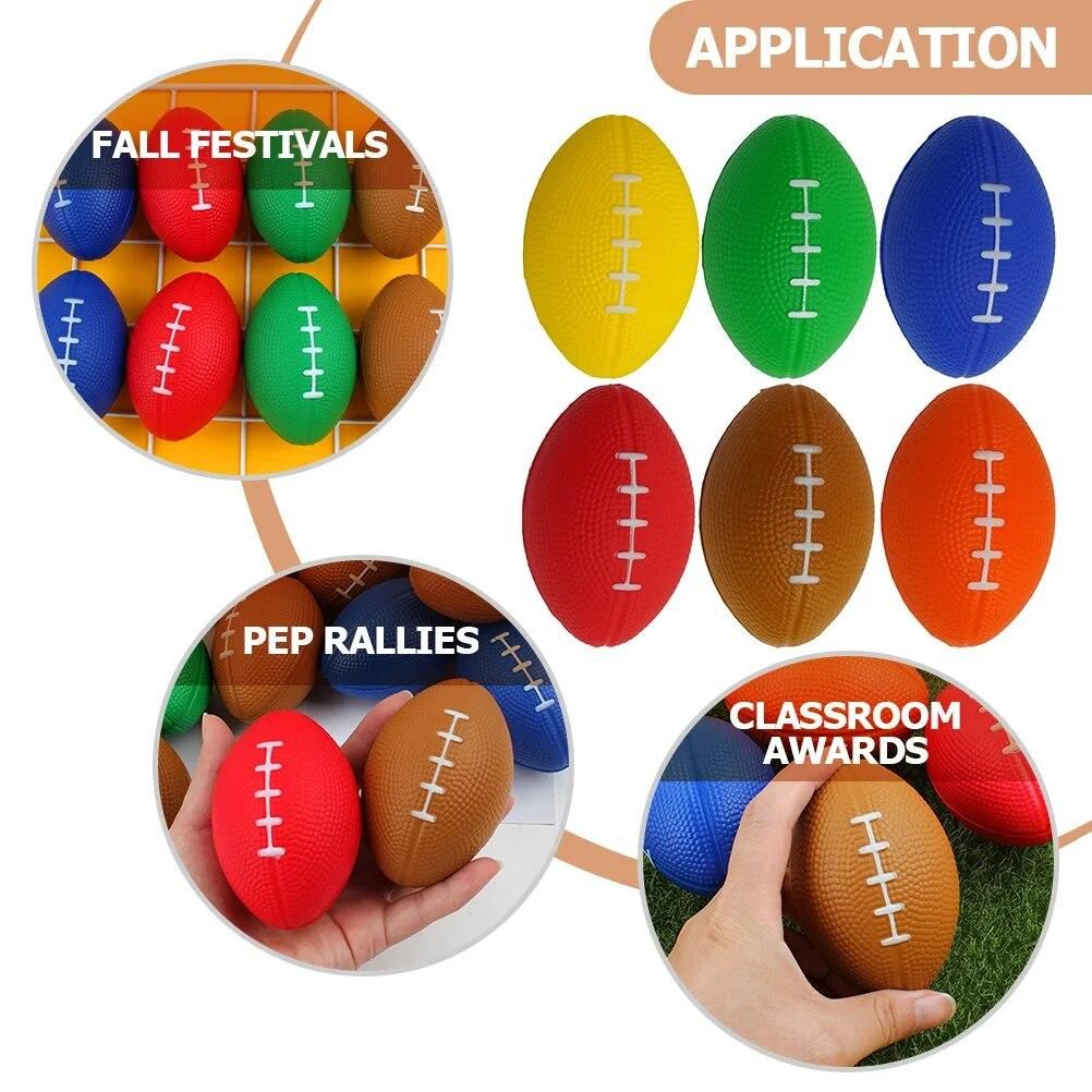 Vent Football Rugby Stress Toys Stretchy Cartoon Squeeze Balls Office Relief Party Games Mini