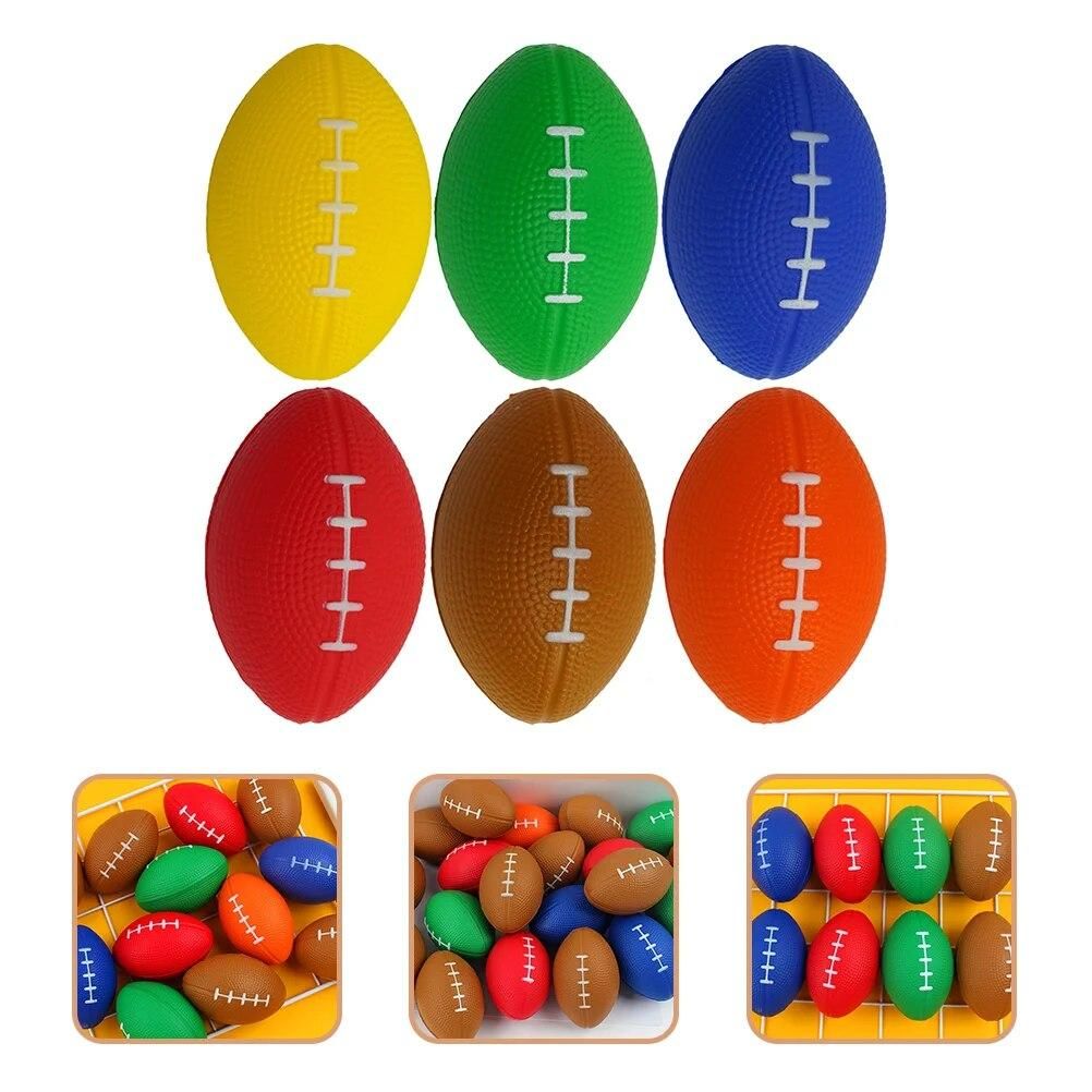 Vent Football Rugby Stress Toys Stretchy Cartoon Squeeze Balls Office Relief Party Games Mini