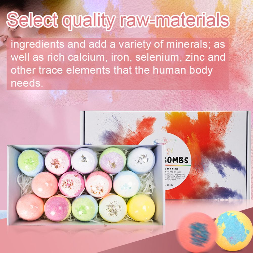 14pcs/set Natural Mini Handmade Bathing Balls Rich Essential