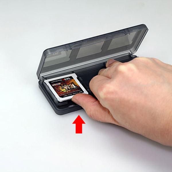 Clear 6 in 1 Game Card Storage Case for Nintendo 3DS XL LL