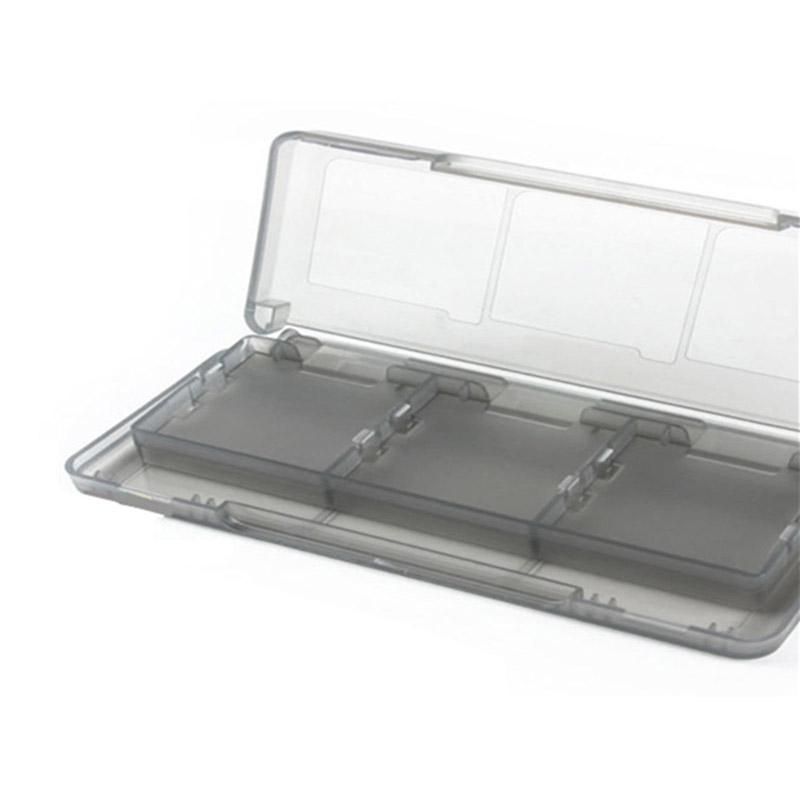 Clear 6 in 1 Game Card Storage Case Cartridge Box for Nintendo 3DS XL LL NDS DSi