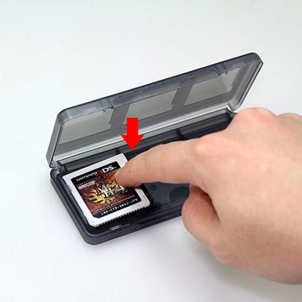 Clear 6 in 1 Game Card Storage Case Cartridge Box for Nintendo 3DS XL LL NDS DSi