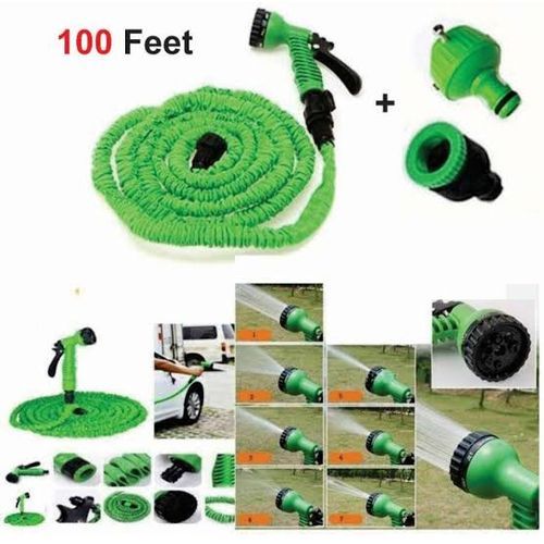 Magic Expandable Flexible Water Hose With Nozzle (100Feet Long)