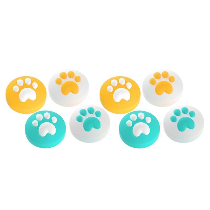 8Pcs Cat Paw Joystick Caps Covers Tool Accs Fits  Switch /Lite